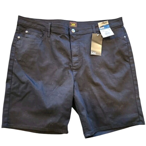 Lee Pants - Lee Unionall Black 20 M Mid Rise 8.5" Inseam Shorts‎